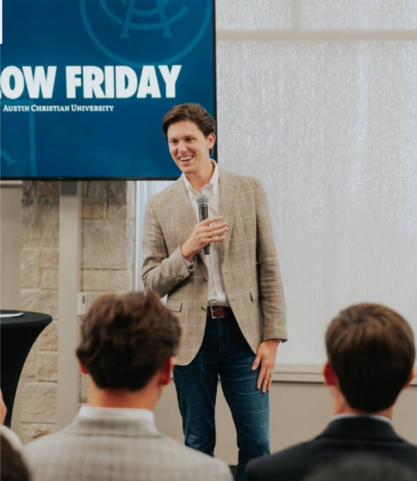 29歲的奧斯汀基督教大學校長康納．錢皮恩。(Google Map by Austin Christian University）